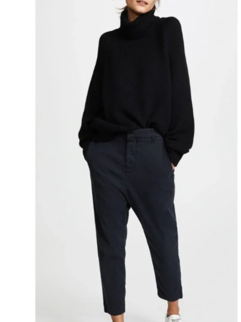 Nili Lotan Paris Drop Crotch Pant In Dark Navy Size 4